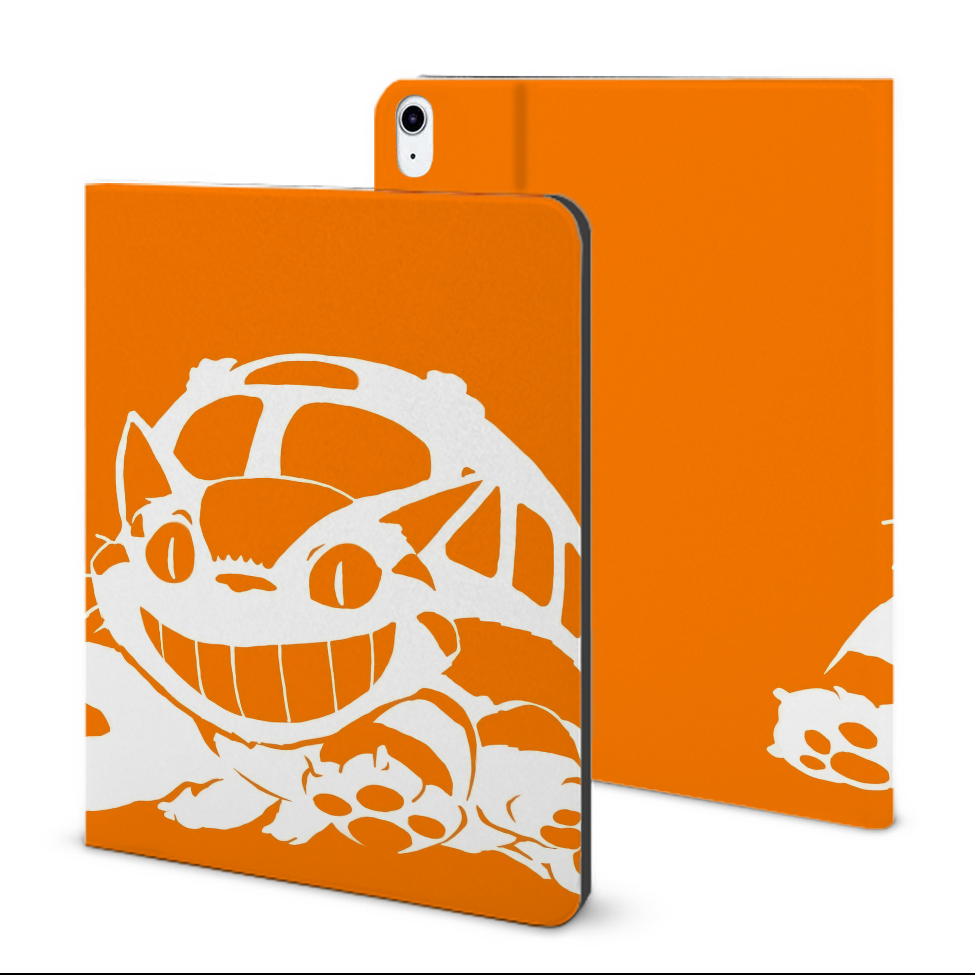 （画像用） となりのトトロ 草壁メイ 草壁サツキ My Neighbor Totoro Satsuki Kusakabe Mei Kusakabe IPad ケース ブック型 PUレザー TPU 耐衝撃 軽量 薄型 ペン収納なし 全面保護 IPad 各モデル対応